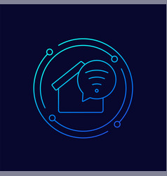 Wi-fi In House Icon Linear Design