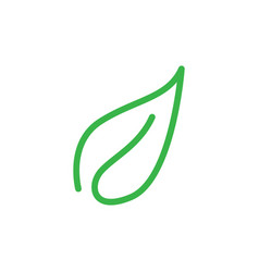 Leaf Lines Art Icon Logo