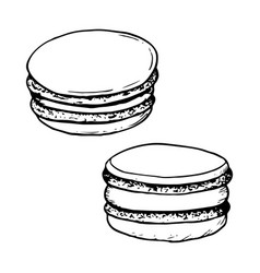 Macaroons Black And White Graphic