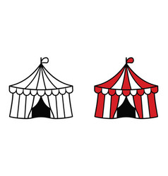 Red Circus Tent Stock