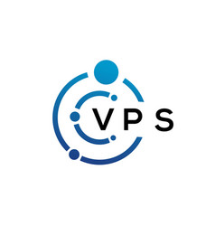 Vps Letter Technology Logo Design On White