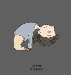 Kid Yoga Pose Camel