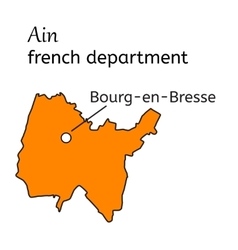 Ain French Department Map