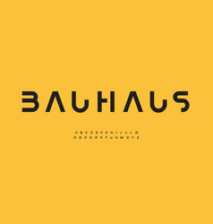 Bauhaus Alphabet Letter Font Modern Logo