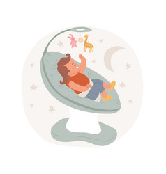 Automatic Baby Rocker Isolated Cartoon