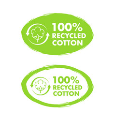 Eco-friendly Labels For 100 Recycled Cotton