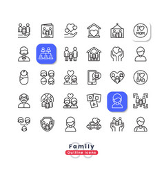 Fairy Tale Outline Icons