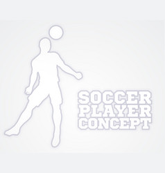 Header Soccer Football Player Silhouette