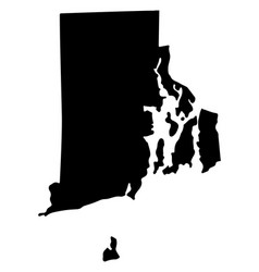 Map Silhouette Us State Rhode Island