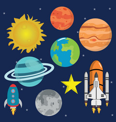 Planet Solar System Airship Airspace Clipart