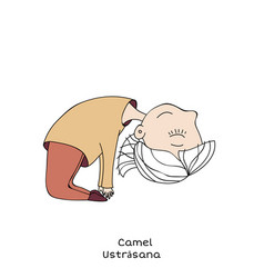 Kid Yoga Pose Camel