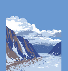 Ruth Glacier In Denali National Park In Alaska