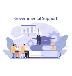 Governmental Support Business Bank Loan From A