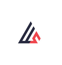 Initial letter triangle logo Royalty Free Vector Image