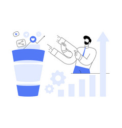 Marketing Funnel Abstract Concept