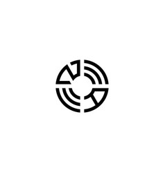 Az Circle Line Logo Initial Concept With High