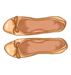 Cartoon - Pair Women Ballet Flats Top View