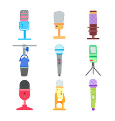 Microphone Music Set Cartoon