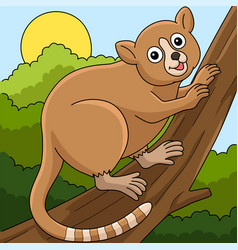 Mouse Lemur Animal Colored Cartoon