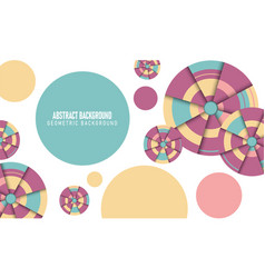 Colorful Geometric Circles Shape Background