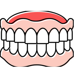 Denture Dental Care Color Icon