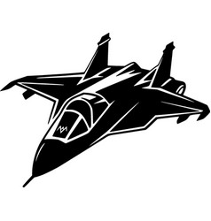 Fighter Jet - Black And White