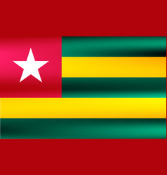 Flag Of Togo National Symbol In Official Colors