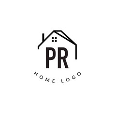 Initial Letter Pr Home Creative Logo Design