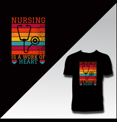 Nurse Vintage T Shirt Design