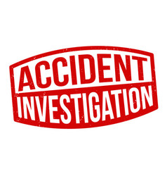 Accident Investigation Grunge Rubber Stamp