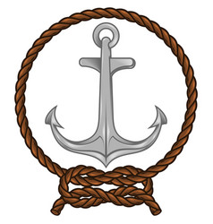 Anchor Design Surrounded Intertwined Rope