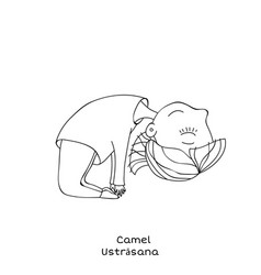 Kid Yoga Pose Camel