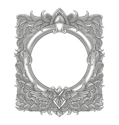 Antique Engraving Frame Mon