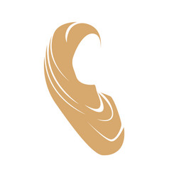 Colorful Hijab Female Icon Logo