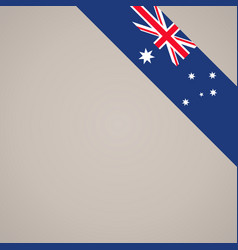 Corner Ribbon Flag Of Australia