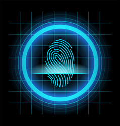 Fingerprint Identification Futuristic Technology