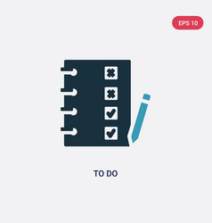 Two Color To Do Icon From User Interface Concept