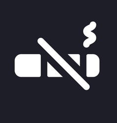 No Smoking Dark Mode Glyph Ui Icon