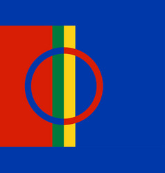 Sami People Flag Finno Ugric