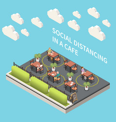 Social Distancing Cafe Composition