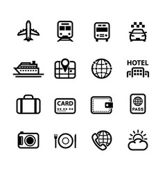 Travel Vacation Icons