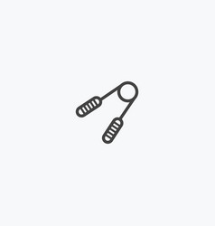 Jump Rope Line Icon