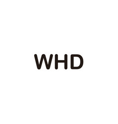 Letter W H D Geometric Symbol Simple Logo