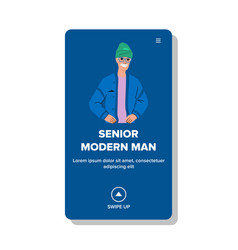 Mature Senior Modern Man