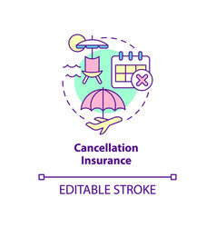 Cancellation Insurance Concept Icon