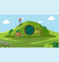 Fantasy Hobbit House Background