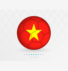 Football Ball With Vietnam Flag Pattern Soccer