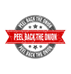 Peel Back Onion Round Stamp With Ribbon Label