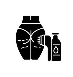 Anti Cellulite Program Black Glyph Icon