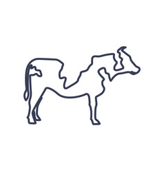 Cow Lines Icon Logo